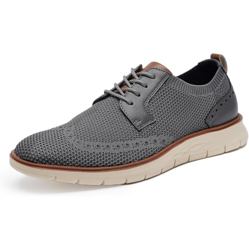 Casual Dress Shoes Mesh Dress Sneakers Oxfords Lace-Up Comfortable  Lightweight Walking Shoes